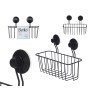 RECTANGULAR METAL WALL SUPPORT BLACK SUCTION PAD