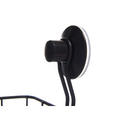 SUPPORTO PARETE ANGOLARE METAL NERO OPACO VENTOSA