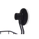 SOPORTE PARED ESQUINERO METAL NEGRO MATE VENTOSA