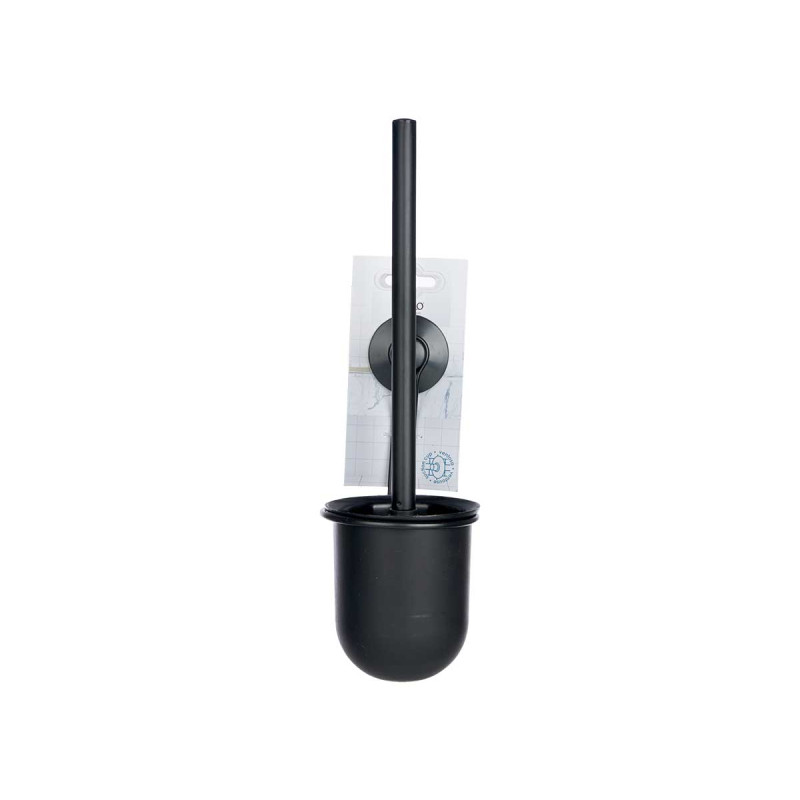 SUPORTE DE PAREDE METAL PRETO COM VENTOSA