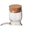 GALHETEIRO BOROSILICATO COM TAMPA CORTIÇA 1000ML