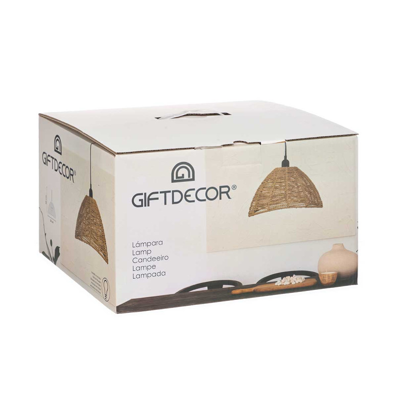 LAMPARA TECHO NATURAL CONO