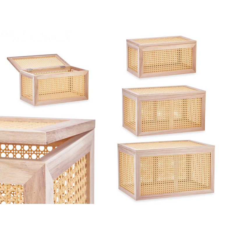 CONJ 3 BAUS RATTAN