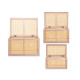 SET 3 CASSETTIERE IN RATTAN