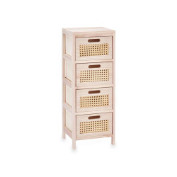 RATTAN CHEST OF 4 DRAWERS 