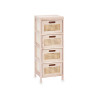 RATTAN CHEST OF 4 DRAWERS 