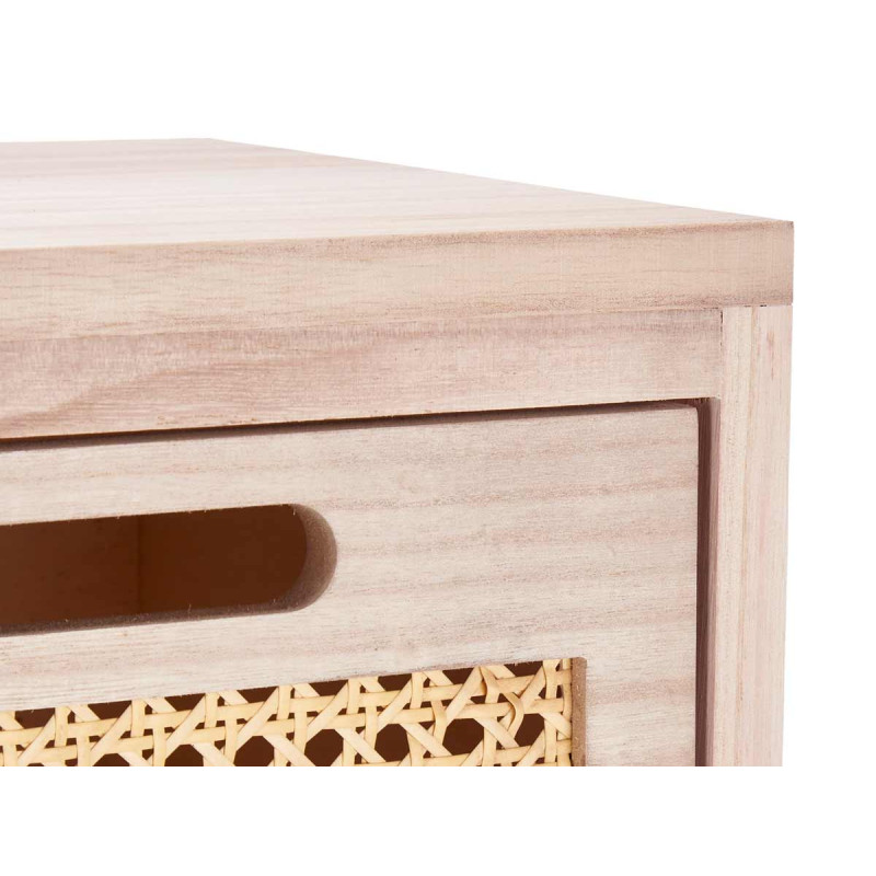 CASSETTIERA IN RATTAN 4 CASSETTI