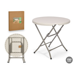 ROUND FOLDING TABLE 80CM DIAM