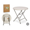 ROUND FOLDING TABLE 80CM DIAM