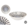 PORCELAIN SOUP PLATE 21CM BLUE STRIPE