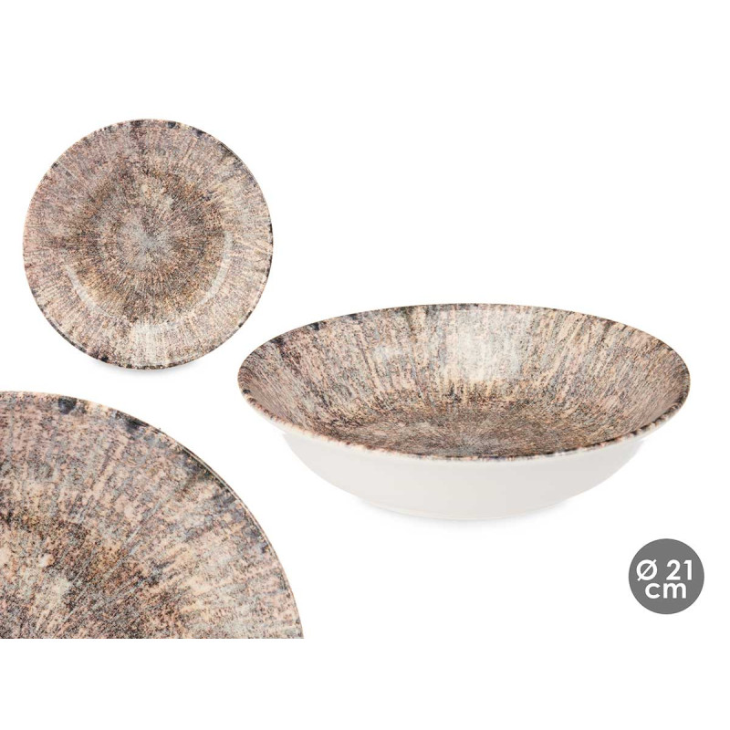 PORCELAIN SOUP PLATE 21CM EXPLOSION