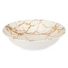 ASSIETTE CREUSE PORCELAINE 21CM DORÉ