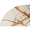 PLATO PORCELANA HONDO 21CM ORO