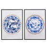 TABLEAU ASSIETTE CADRE NOIR BRILLANT ASSORT 2