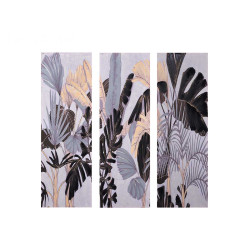 CANVAS BLACK PALM TREE ASSORT 3