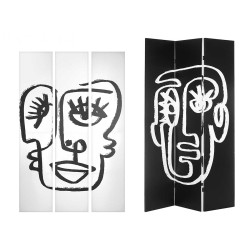 PARAVENTO 3 CORPO FACCIA BIANCO NERO 