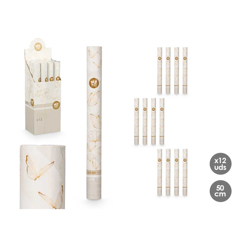 BUTTERFLY CONFETTI CANNON 50CM