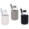 BOUTEILLE VERRE NEOPRENE 600ML 3PCS SET COUL FONCE