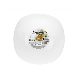 SQUARE BOWL OPAL  21,5X21,5CM