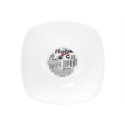 SQUARE BOWL OPAL  11,5X11,5CM