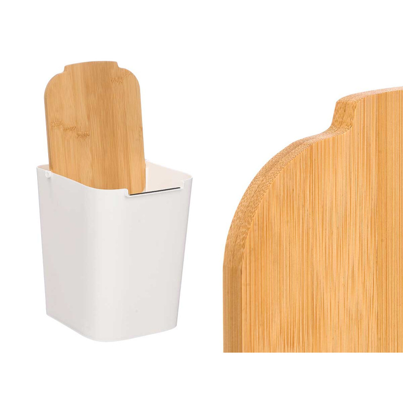 CESTINO TAPPO BAMBU BIANCO 