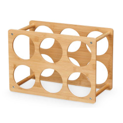 BAMBOO BOTTLE RACK 6 BOTTLES