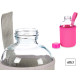 BOUTEILLE VERRE NEOPRENE 600ML 3PCS SET COUL VIVES