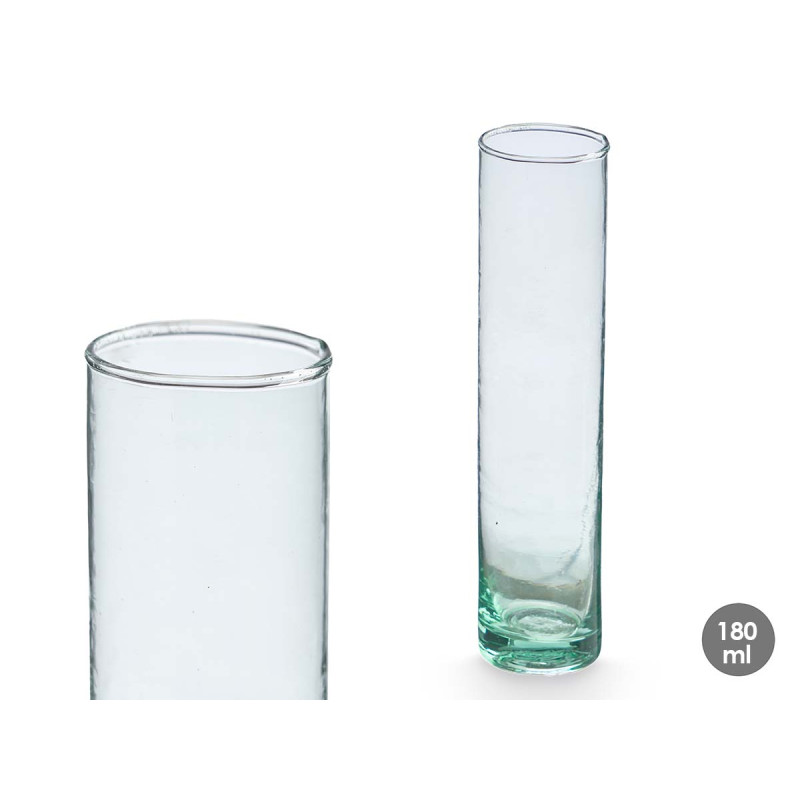 VASE POUR VIOLETTES VERRE RECYCLÉ DROIT 180ML