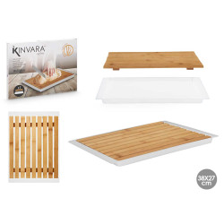 TABLA CORTAR PAN BLANCA 38X27CM