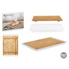 BREAD CUTTING BOARD WHITE 38X27CM