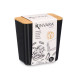 BARATTOLO RETTANGOLARE BASSO NERO 1L