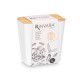BARATTOLO RETTANGOLARE BASSO BIANCO 1L