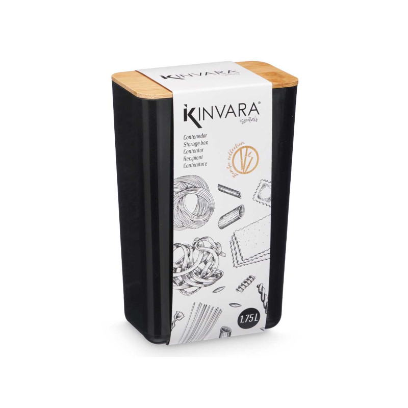 HIGH RECTANGULAR POT BLACK 1,75L