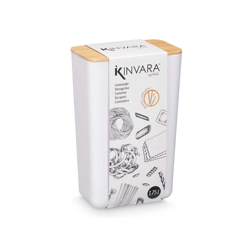 BARATTOLO RETTANGOLARE ALTO BIANCO 1,75L