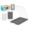 FLAT LUNCH BOX ASSORTED 2 COLOURS