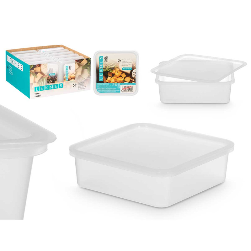 SQUARE LUNCH BOX 16X16CM