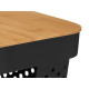 SCATOLA MULTIUSO FORATA TAPPO BAMBU MED NER 14CM