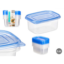SET 8 FIAMBRERAS TAPA RECTANGULAR 660ML