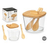 SUCRIIER DOUBLE COUVERCLE  BAMBOU