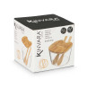 SUCRIIER DOUBLE COUVERCLE  BAMBOU