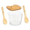 SUCRIIER DOUBLE COUVERCLE  BAMBOU