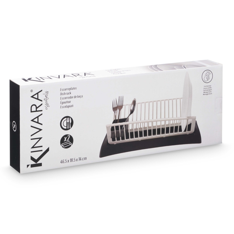 ESCORREDOR DE PRATOS CINZENTO BRANCO