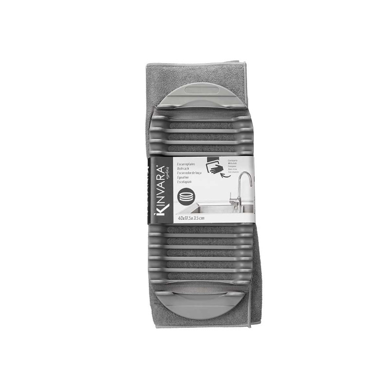 ESCORREDOR OVAL CINZENTO COM PANO