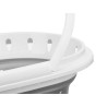 OVAL BASKET WITH FOLDING HANDLES