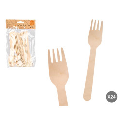 SET 24 FORCHETTE LEGNO
