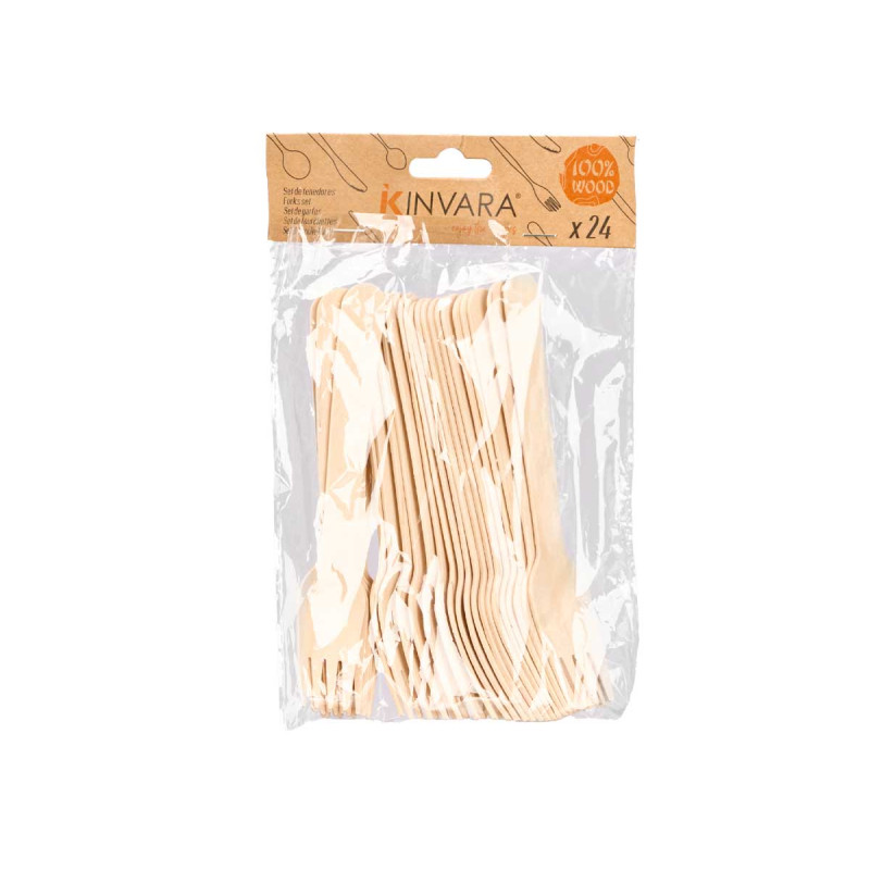 SET 24 FORCHETTE LEGNO