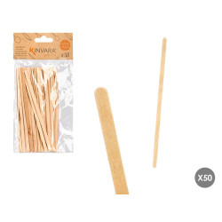 SET 50 BÂTONNETS  CAFÉ  BOIS