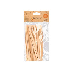 SET 50 BÂTONNETS  CAFÉ  BOIS