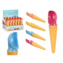 CUCCHIAIO CONO GELATO ASS 4 COLORI