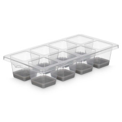 CUBITERA 8 HUECOS GRD GRIS